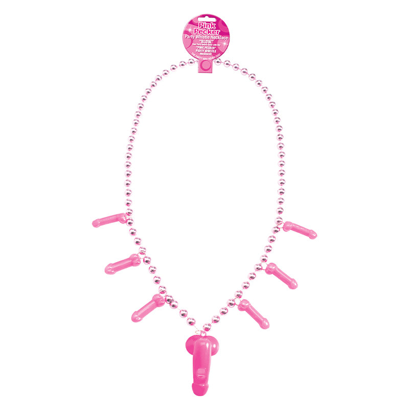 Pink Pecker Whistle Necklace Hang Tab