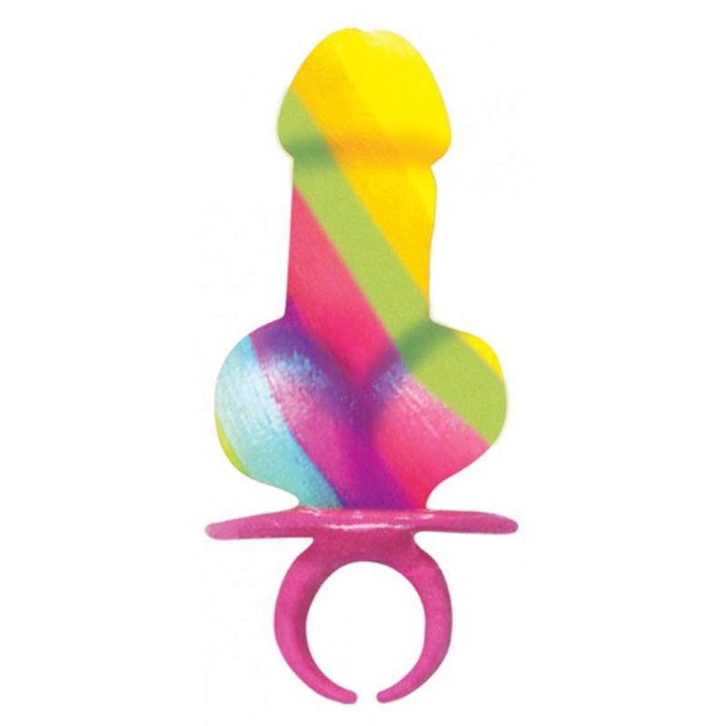 Rainbow Pecker Candy Finger Ring Single