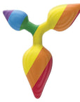 Rainbow Triple Play Butt Plug