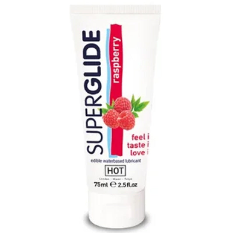 HOT Superglide Edible Lubricant Waterbased - RASPBERRY