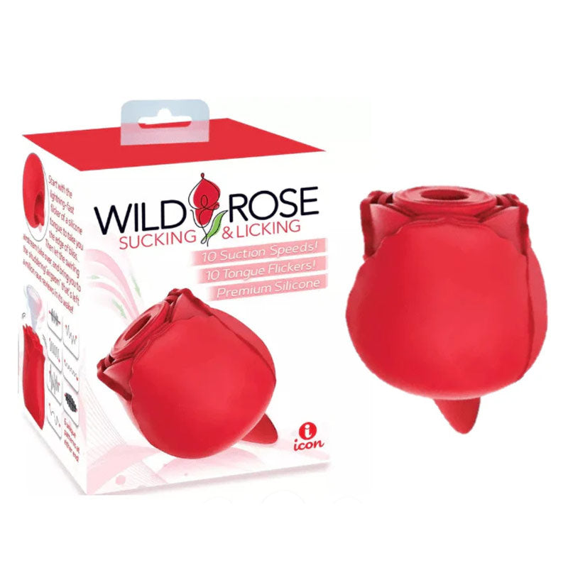 Wild Rose Lick and Thrust Rechargable Silicone Suction Vibe