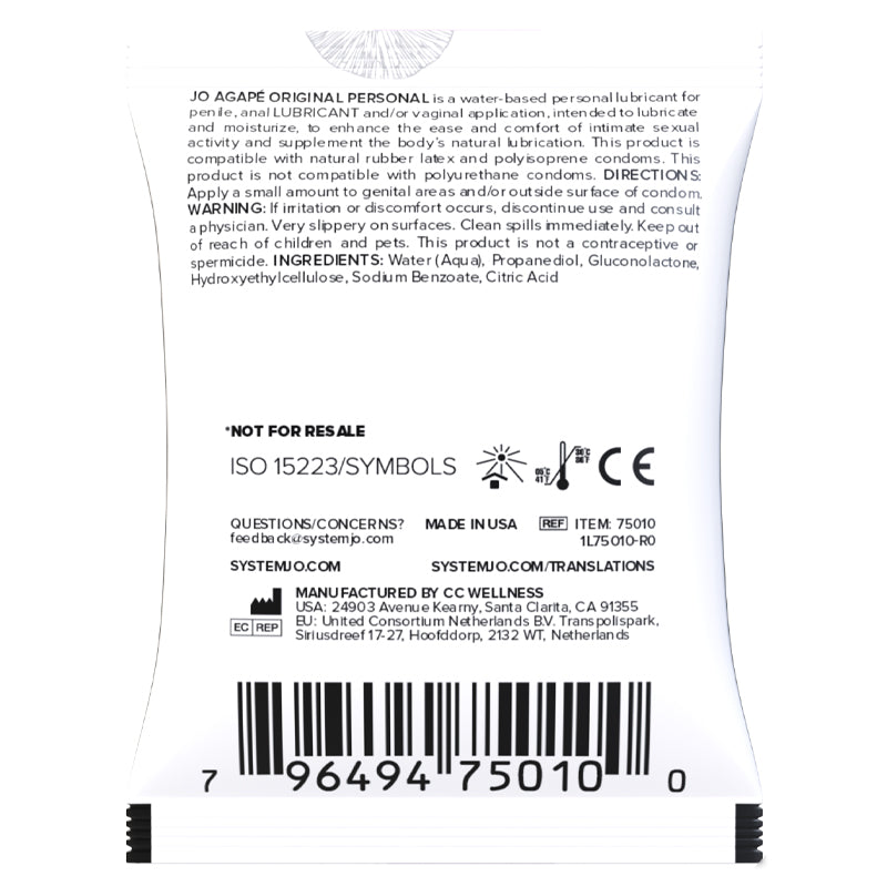 JO Agape Original Lubricant