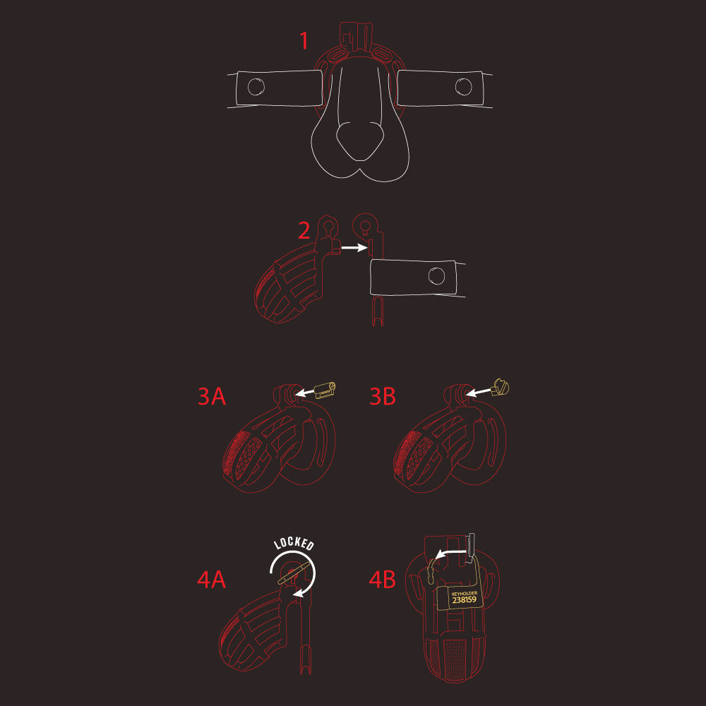Kink Chastity Series Helix Cock Cage