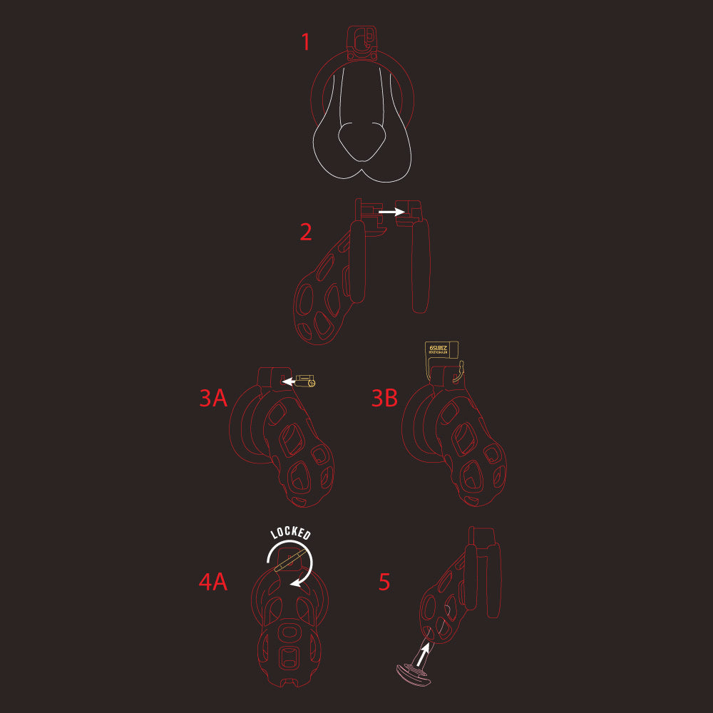 Kink Chastity Series Asylum Cock Cage