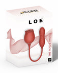 LOE The Rose and Thistle Premium Suction and Thrusting Stimulator Red