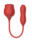 LOE The Rose and Thistle Premium Suction and Thrusting Stimulator Red