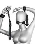 Fetish Ball Gag Cuffs & Flogger