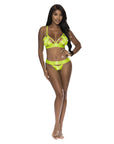 Strap Tease Bra And Crotchless Panty Set