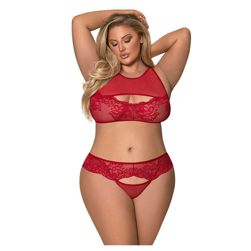 Sugar And Spice PeekaBoo Bra And Panty Set