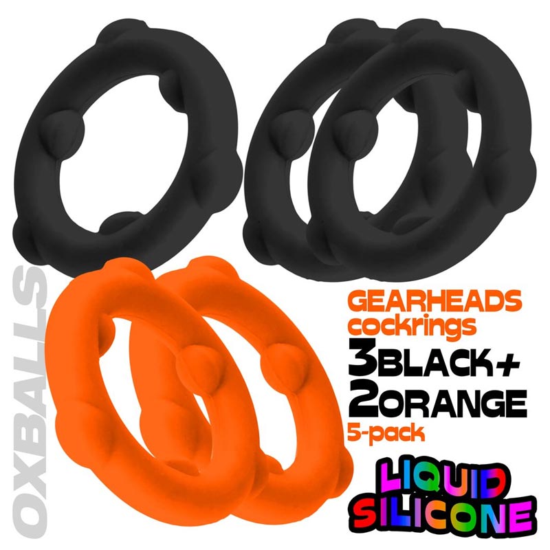 Oxballs Gearheads 5-Pack Spinner Rings