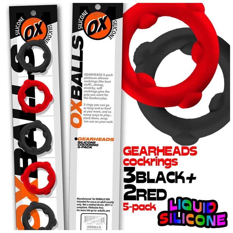 Oxballs Gearheads 5-Pack Spinner Rings