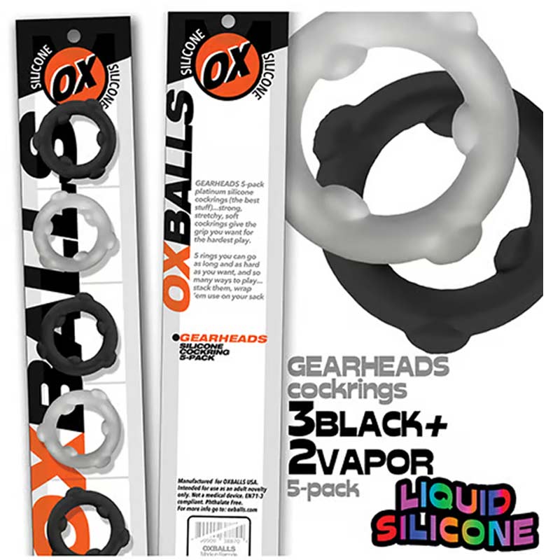 Oxballs Gearheads 5-Pack Spinner Rings