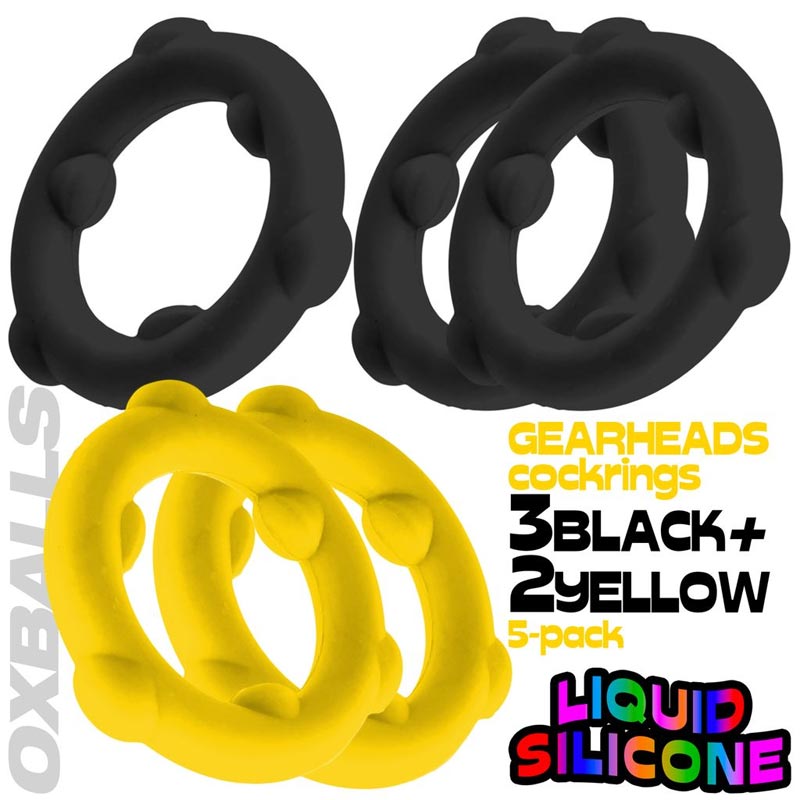 Oxballs Gearheads 5-Pack Spinner Rings