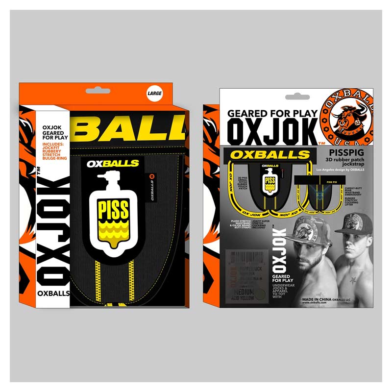 Oxballs Pisspig 3D Rubber Urinal Patch Pouch Jock
