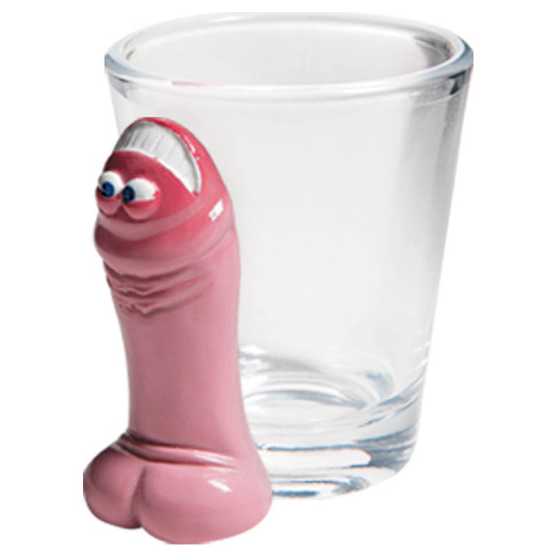 Vertical Pecker Shot Glass