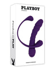 Playboy Pleasure Twisted Playground Dual Vibrator with Detachable C-Ring with Tail