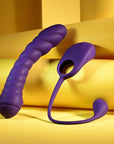 Playboy Pleasure Twisted Playground Dual Vibrator with Detachable C-Ring with Tail
