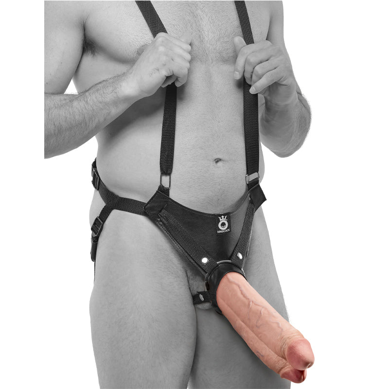 King Cock Two Cocks One Hole Hollow Strap-On