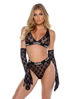 Playboy Flocked Bunny Bralette