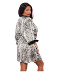 Popsi Printed Satin Robe