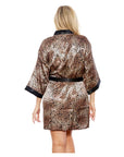 Popsi Printed Satin Robe