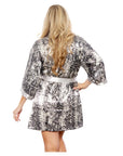 Popsi Printed Satin Robe