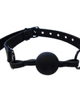 Rouge Garments Leather Ball Gag with Rubber Ball