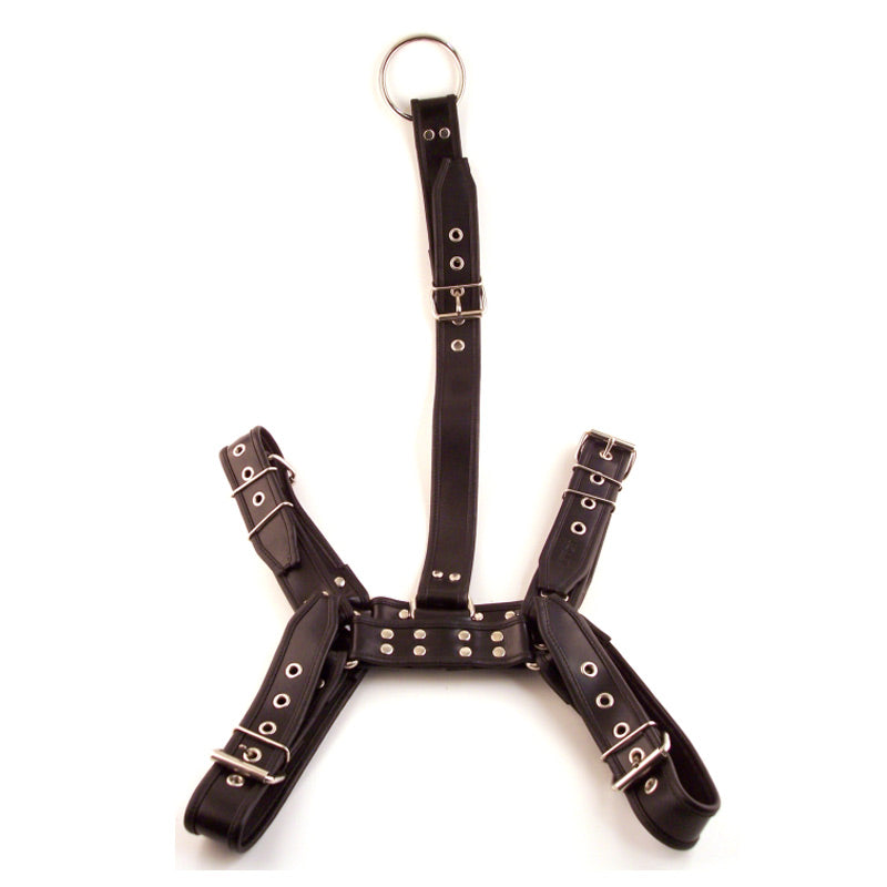 Rouge Garments Leather Body Harness with Detachable Strap