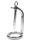 Rouge Stainless Steel Chastity Cage and Urethral Probe