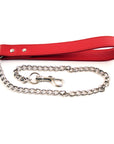 Rouge Garments Leather Dog Lead with Chain