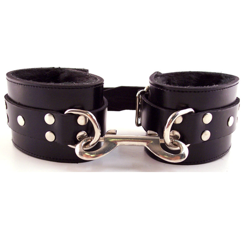 Rouge Garments Leather with Fur Wrist Cuffs