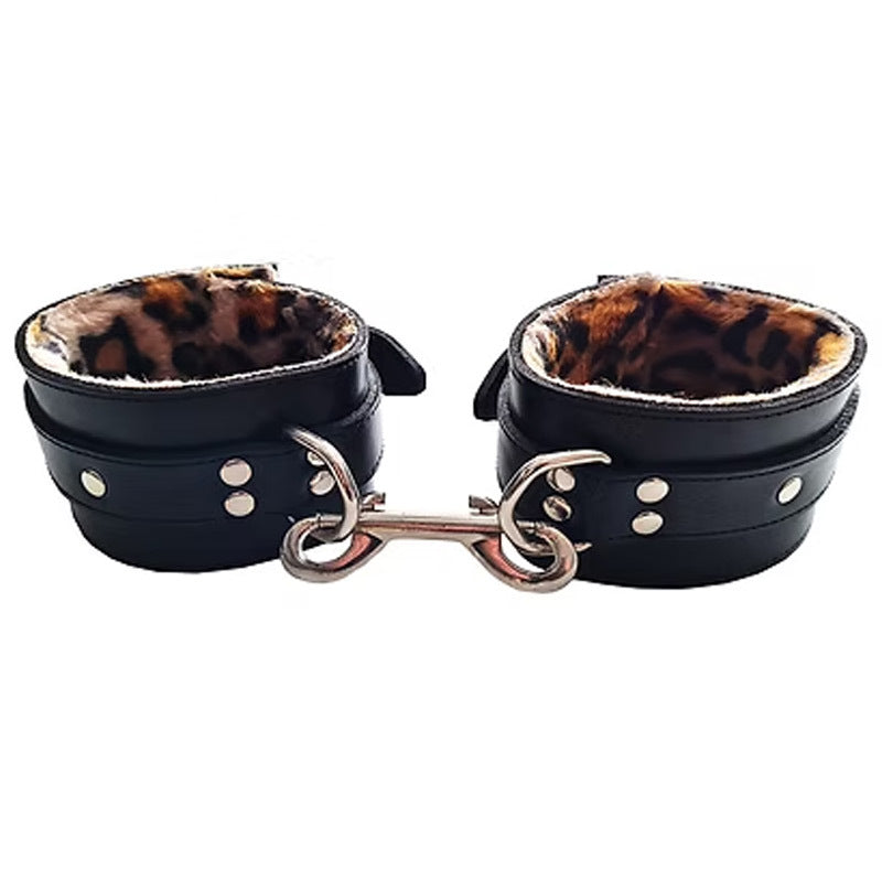 Rouge Garments Leather with Fur Wrist Cuffs