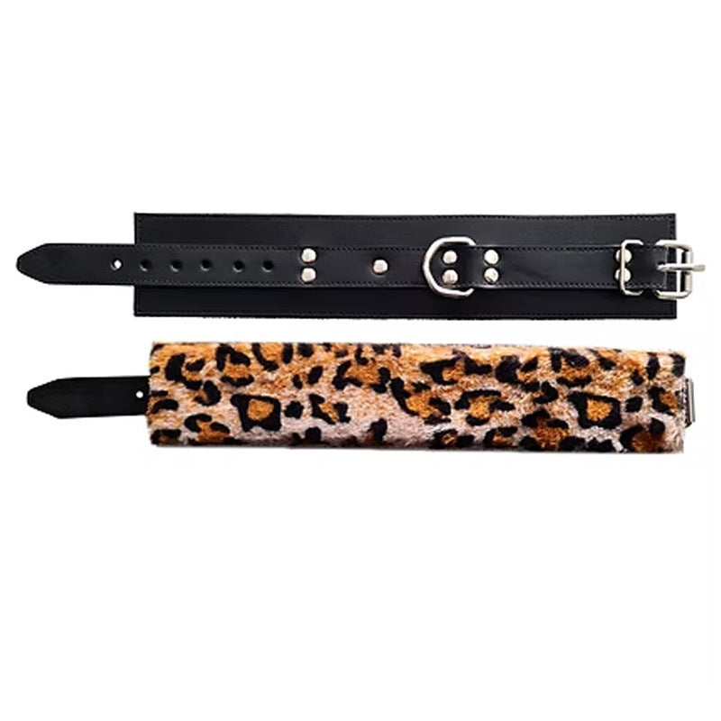 Rouge Garments Leather with Fur Wrist Cuffs