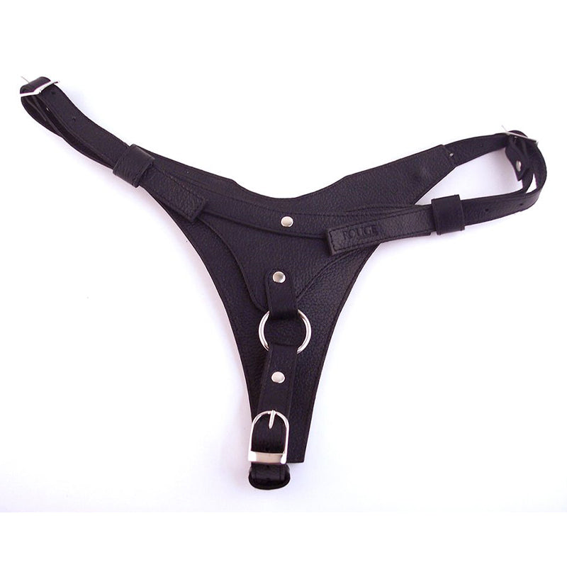 Rouge Leather Female Dildo Harness