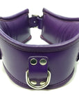 Rouge Garments Leather Padded Posture Collar with 3 D-Rings