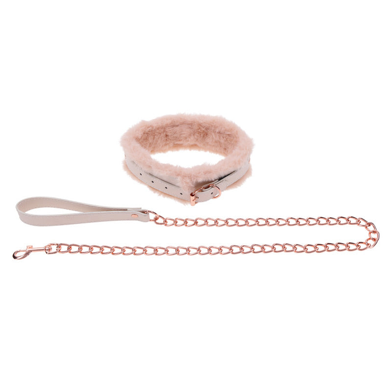 Peaches ‘n CreaMe Fur Collar &amp; Leash