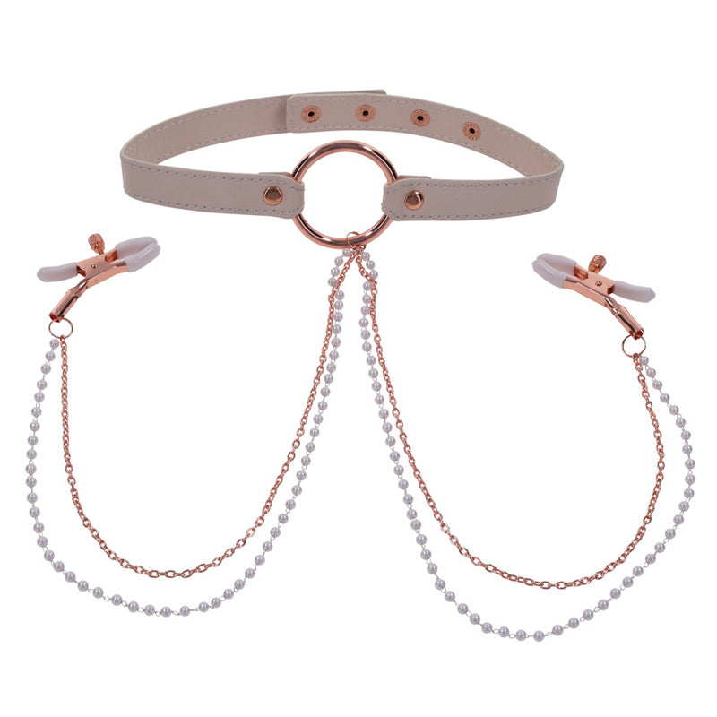 Peaches ‘n CreaMe Collar with Nipple Clamps