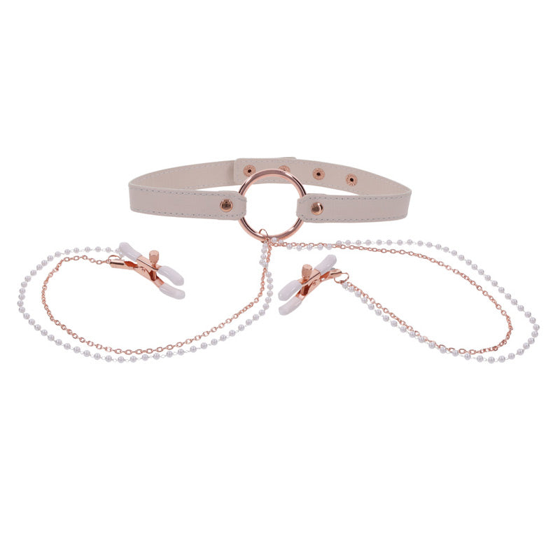 Peaches ‘n CreaMe Collar with Nipple Clamps