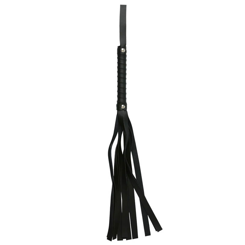 Sex &amp; Mischief Black Faux Leather Flogger