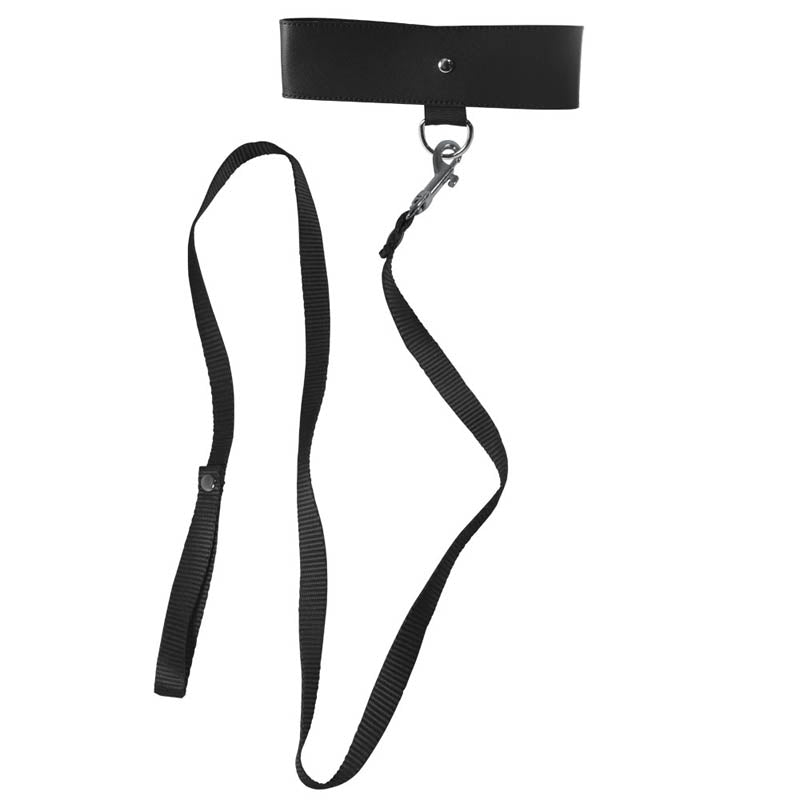 Sex &amp; Mischief Black Leash &amp; Collar