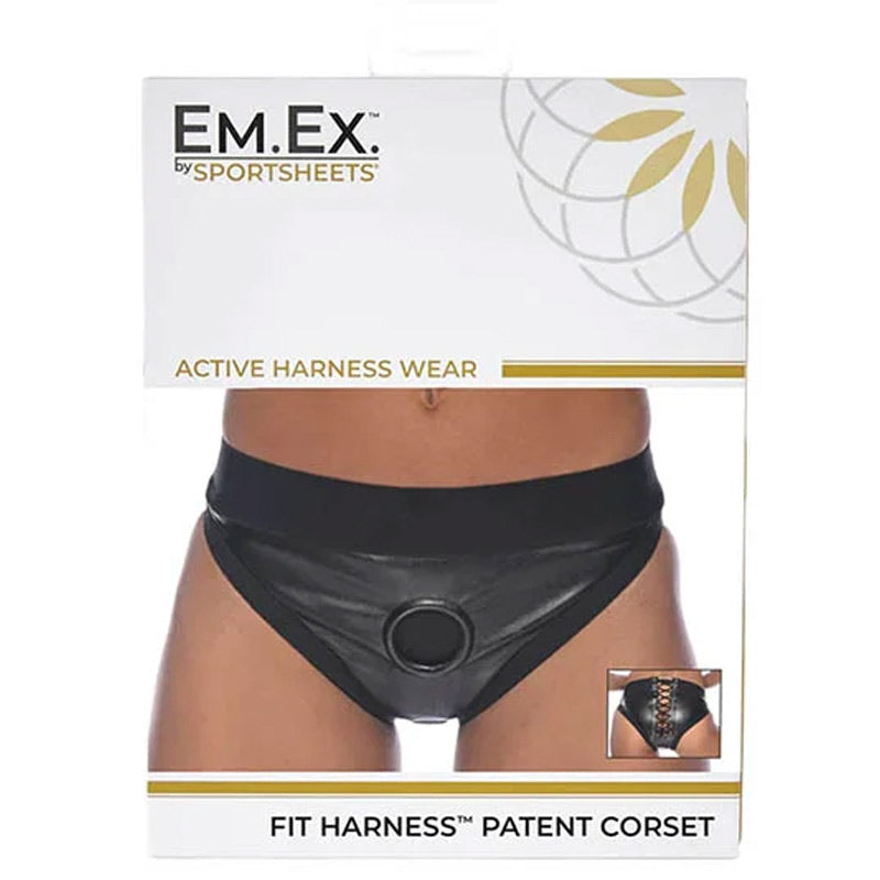 Sportsheets Em.Ex. Fit Harness Patent Corset