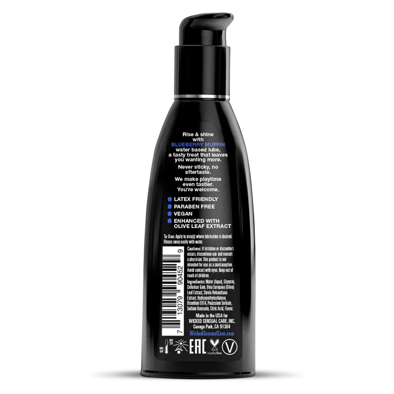 Wicked Sensual Aqua Blueberry Muffin Flavoured Lubricant