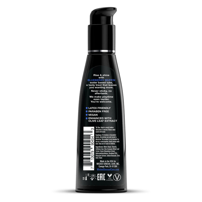 Wicked Sensual Aqua Blueberry Muffin Flavoured Lubricant
