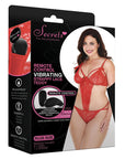 Remote Controlled Vibrating Strappy Lace Teddy