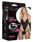 Remote Controlled Vibrating Lace And Mesh Triangle Teddy
