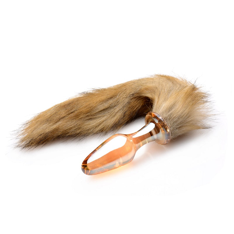 Fox Tail Glass Anal Plug