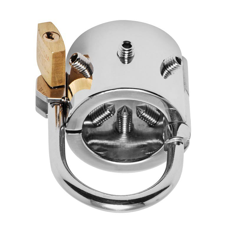 Spiked CBT Ball Stretcher with Scrotum Separator