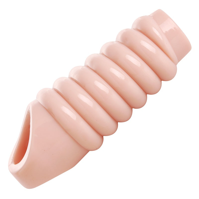 Really Ample Ribbed Penis Enhancer Sheath