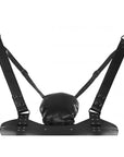 Leather Bondage Swing with Stirrups and Pillow