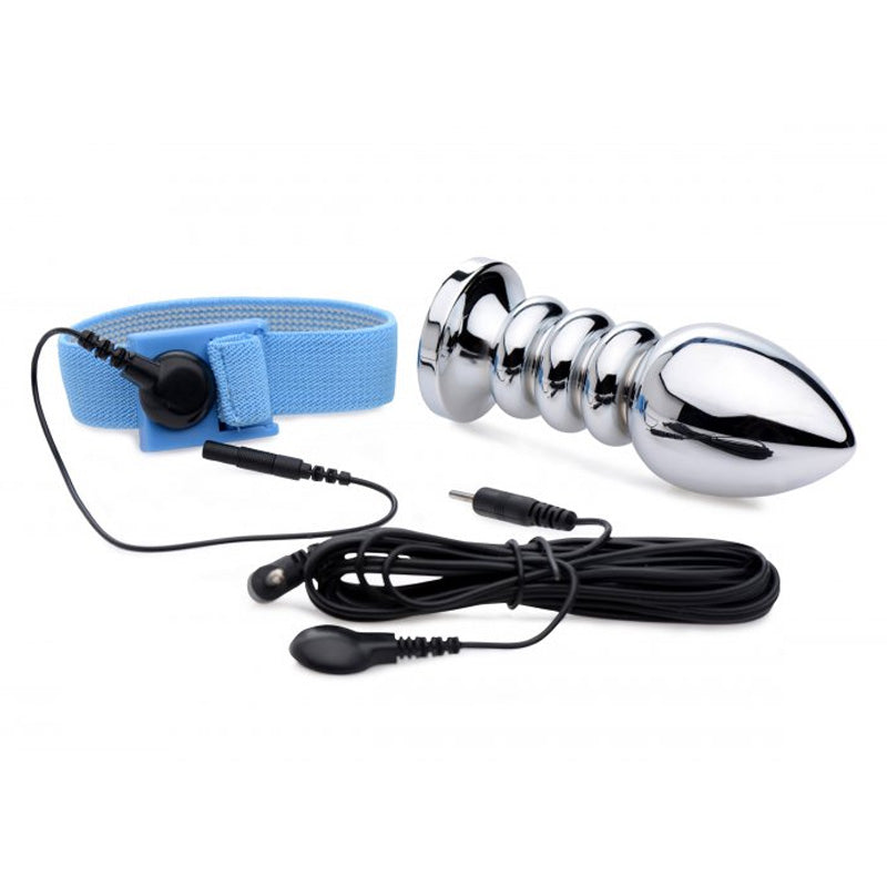 Vivid Uni-Polar Estim Cock &amp; Ball Strap + Anal Plug
